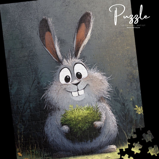 Cute Bunny Puzzle for Family Fun, 110-1014 Piece Jigsaw Game, Cozy Gift for Kids and Adults, Perfect for Holidays, Family Nights