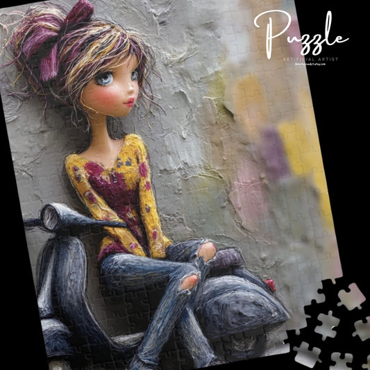 Artistic Girl Puzzle, 110, 252, 520, 1014-piece, Fun Family Activity, Gift for Art Lovers