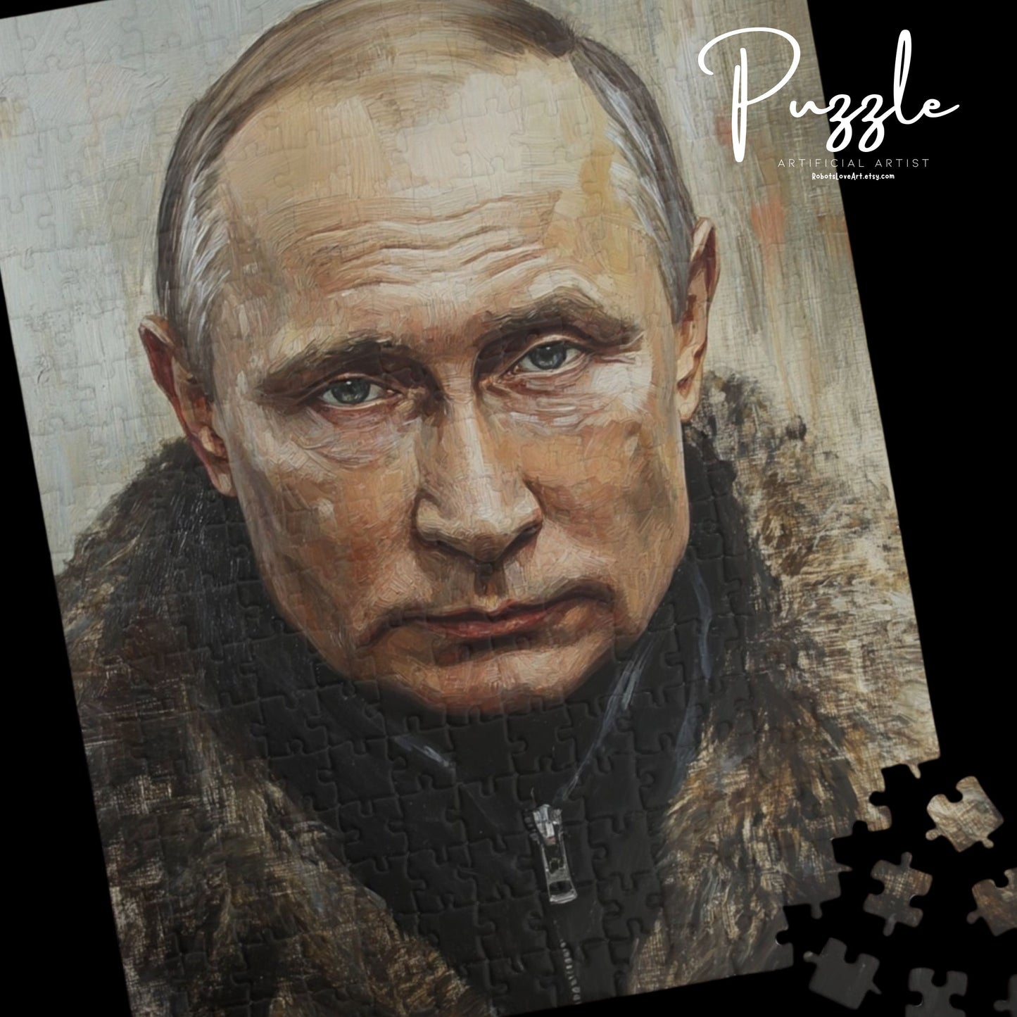 Puzzle - President Vladimir Putin in Fur Coat