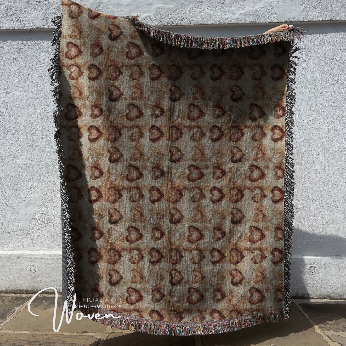Cozy Woven Blanket for Home Decor, Perfect for Gift Giving, Rustic Style Throw, Comfortable Family Quilt, Holiday Present