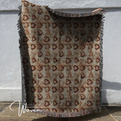 Cozy Woven Blanket for Home Decor, Perfect for Gift Giving, Rustic Style Throw, Comfortable Family Quilt, Holiday Present