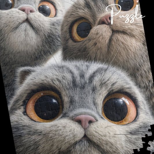 Puzzle - 3 Cats Find Camera Hilariously Funny Selfie