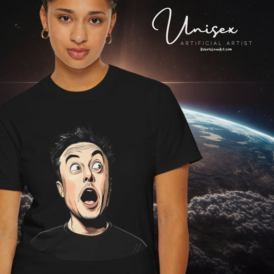Elon Musk Shocked Expression Unisex T-shirt