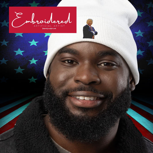 Beanie Hat President Trump Always On The Mind Embroidered