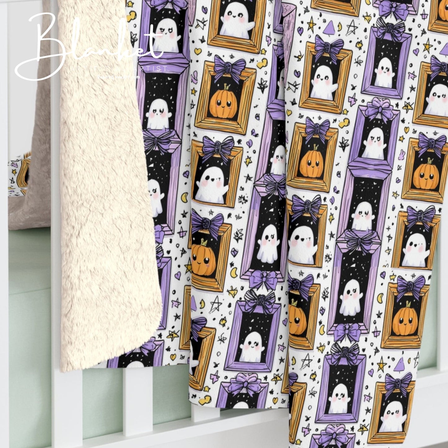 Sherpa Blanket - New Halloween Baby October Birth