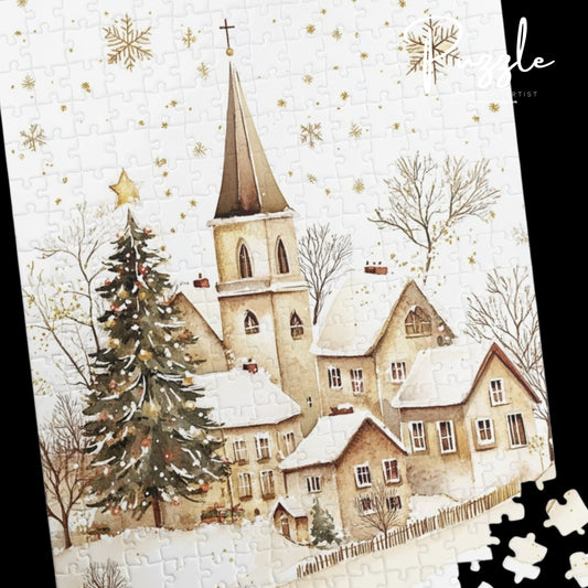 Winter Wonderland Puzzle Set - 110, 252, 520, 1014-piece, Holiday Family Fun, Cozy Home Decor, Christmas Gift, Seasonal Activity