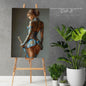 Warrior Princess in Blue | Instant Download | Fantasy Digital AI Art | Hot Girl