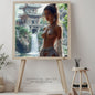 Beautiful Oriental Dwelling w Hot Topless Babe | Instant Download | Sexy Digital AI Art