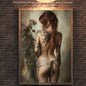From Behind Pinup Calendar | Instant Download | Fantasy Digital AI Art | Sexy Lace