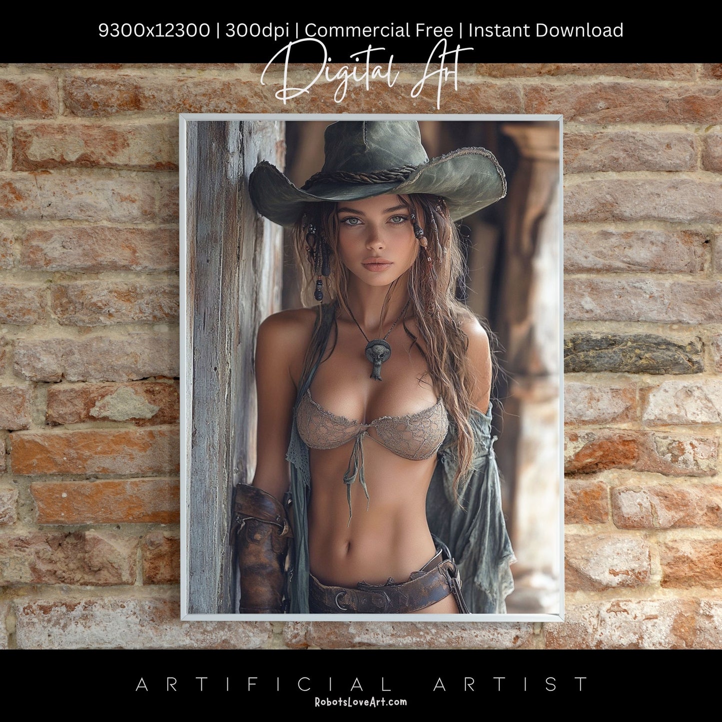 Sexy Dirty Girl | Instant Download | Fantasy Digital AI Art | Ready to Work Hot Chick