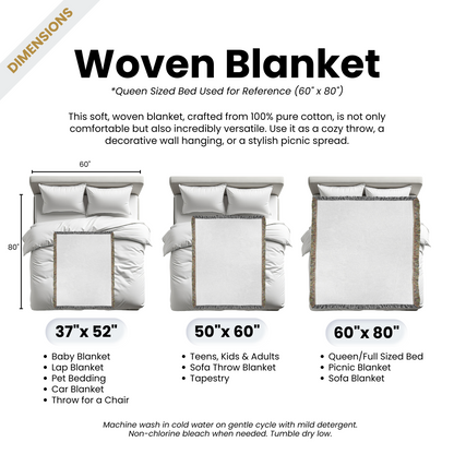 Cozy Woven Blanket for Home Decor, Perfect for Gift Giving, Rustic Style Throw, Comfortable Family Quilt, Holiday Present