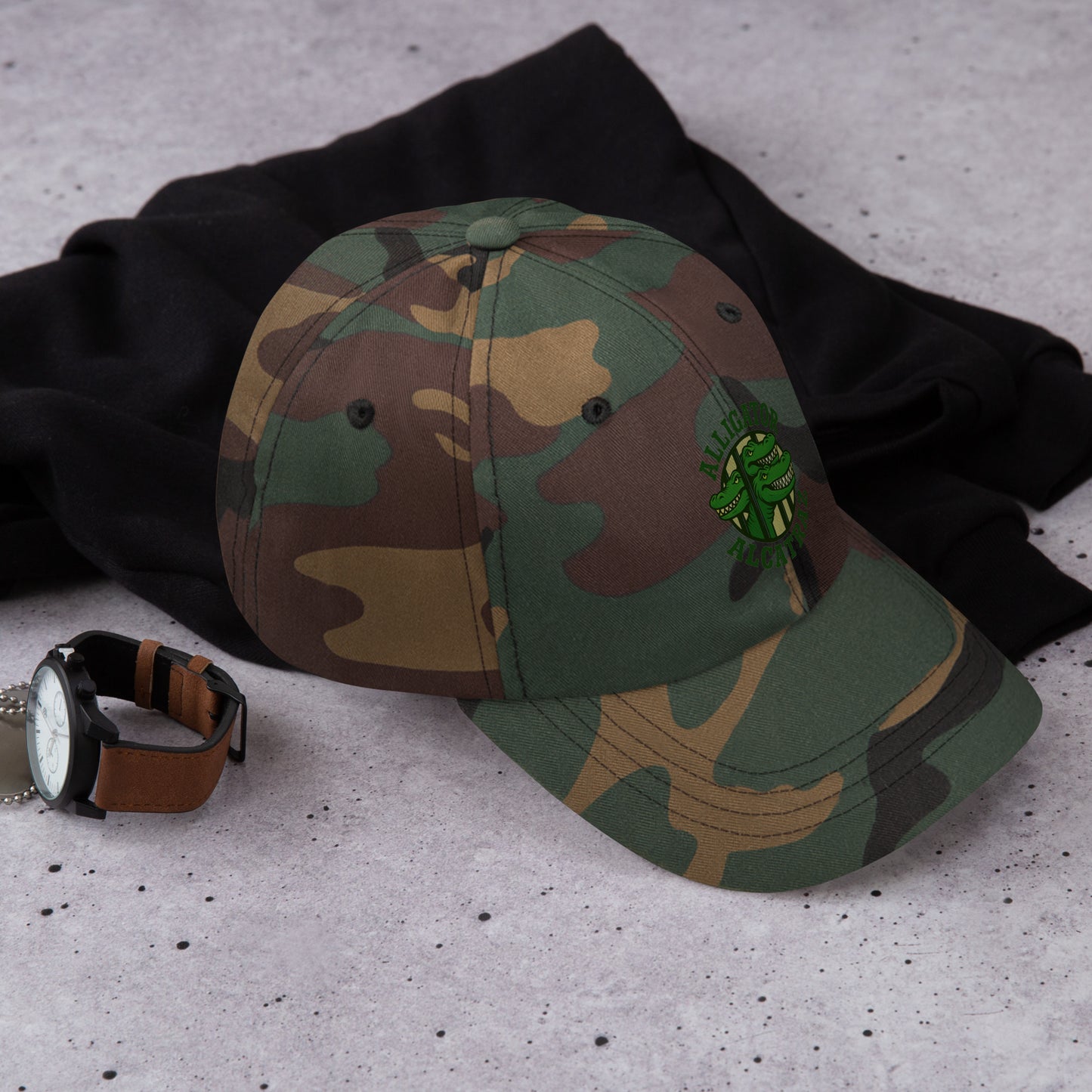 Alligator Alcatraz Dad Hat | President Trump Merch | Migrant Crisis