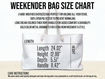 Charming Highland Cow Weekender Bag, Travel Tote, Vacation Bag, Animal Print Overnight Bag, Boho Chic Essentials